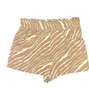 a new day Tan and White Zebra Print High Waist Shorts